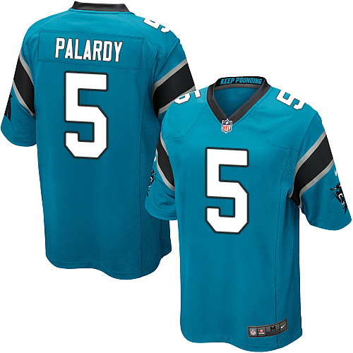 Men's Nike Carolina Panthers #5 Michael Palardy Game Blue Alternate NFL Jersey