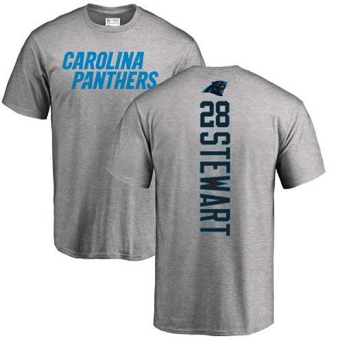 NFL Nike Carolina Panthers #28 Jonathan Stewart Ash Backer T-Shirt