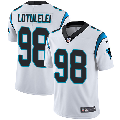 Youth Nike Carolina Panthers #98 Star Lotulelei White Vapor Untouchable Elite Player NFL Jersey