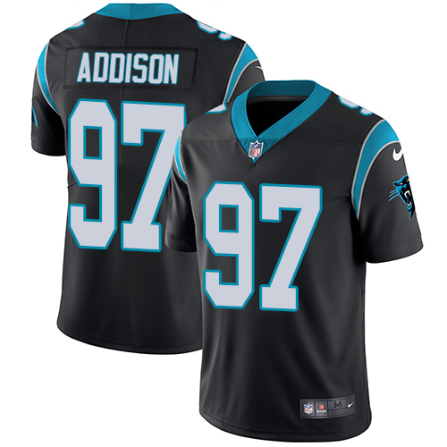 Youth Nike Carolina Panthers #97 Mario Addison Black Team Color Vapor Untouchable Limited Player NFL Jersey