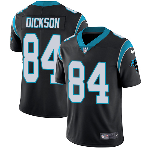 Men's Nike Carolina Panthers #84 Ed Dickson Black Team Color Vapor Untouchable Limited Player NFL Jersey