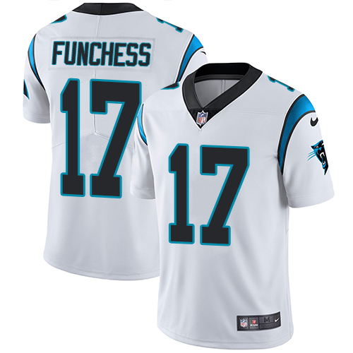 Men's Nike Carolina Panthers #17 Devin Funchess White Vapor Untouchable Limited Player NFL Jersey