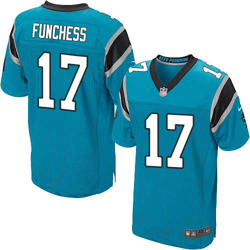 Men's Nike Carolina Panthers #17 Devin Funchess Elite Blue Alternate NFL Jersey