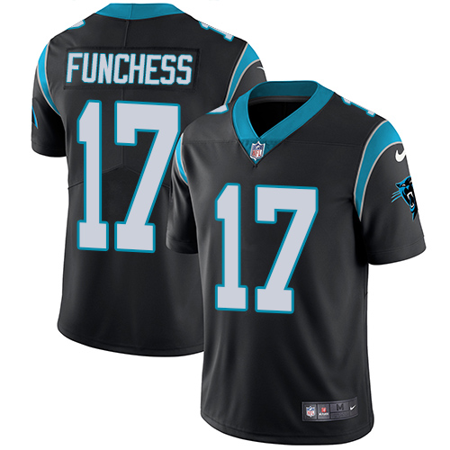Youth Nike Carolina Panthers #17 Devin Funchess Black Team Color Vapor Untouchable Elite Player NFL Jersey