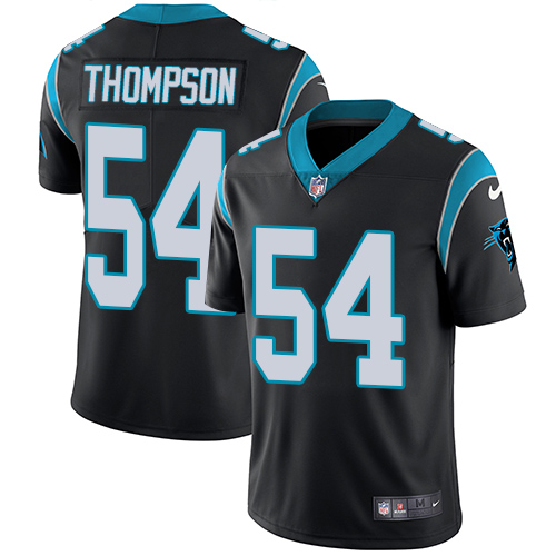 Men's Nike Carolina Panthers #54 Shaq Thompson Black Team Color Vapor Untouchable Limited Player NFL Jersey