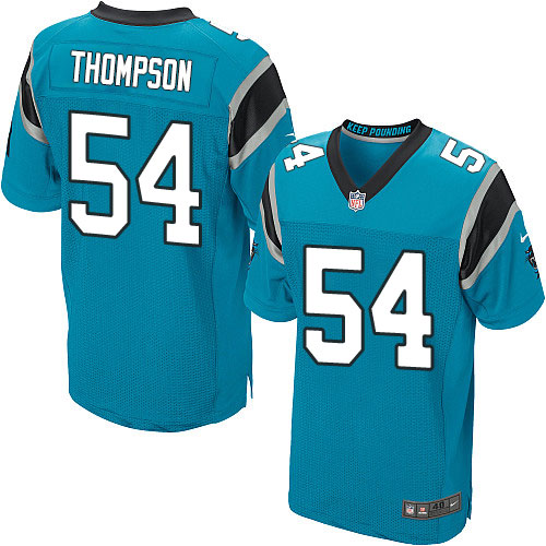 Men's Nike Carolina Panthers #54 Shaq Thompson Elite Blue Alternate NFL Jersey
