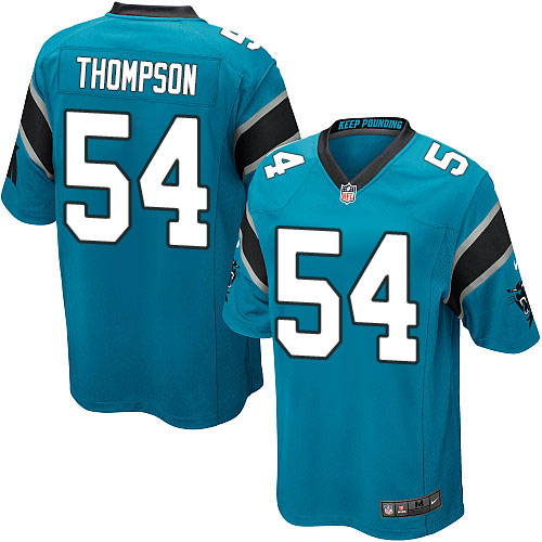 Men's Nike Carolina Panthers #54 Shaq Thompson Game Blue Alternate NFL Jersey