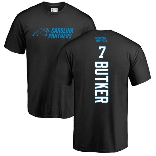 NFL Nike Carolina Panthers #7 Harrison Butker Black Backer T-Shirt