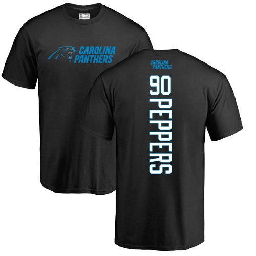 NFL Nike Carolina Panthers #90 Julius Peppers Black Backer T-Shirt