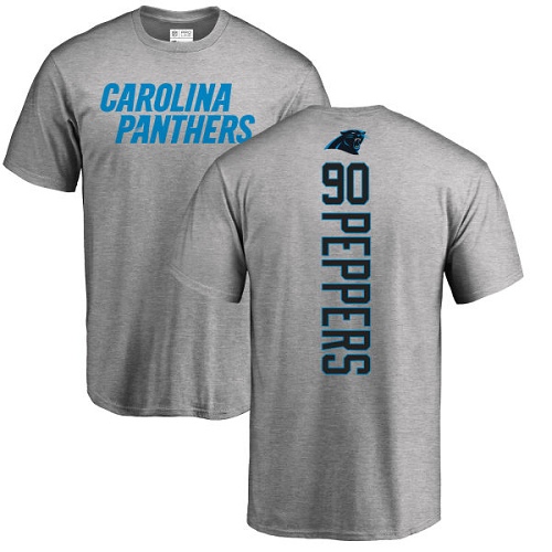 NFL Nike Carolina Panthers #90 Julius Peppers Ash Backer T-Shirt
