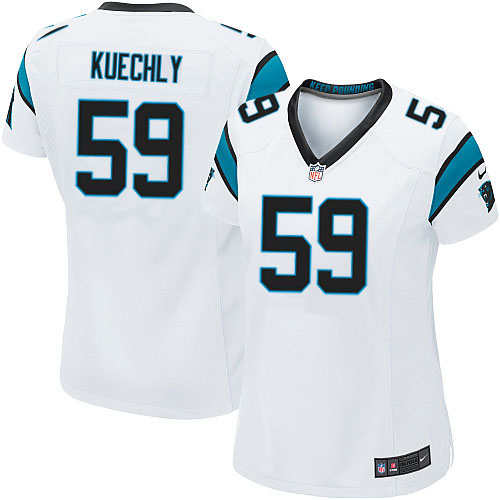 Women's Nike Carolina Panthers #59 Luke Kuechly Game White NFL Jersey