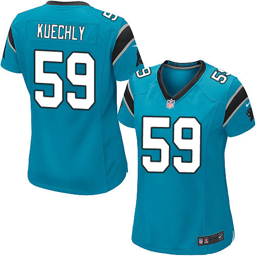 Women's Nike Carolina Panthers #59 Luke Kuechly Game Blue Alternate NFL Jersey
