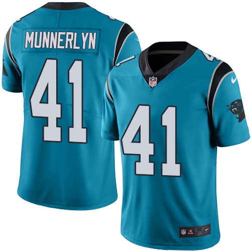 Men's Nike Carolina Panthers #41 Captain Munnerlyn Elite Blue Rush Vapor Untouchable NFL Jersey
