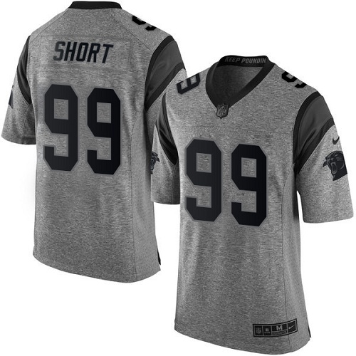 Men's Nike Carolina Panthers #99 Kawann Short Limited Gray Gridiron NFL Jersey