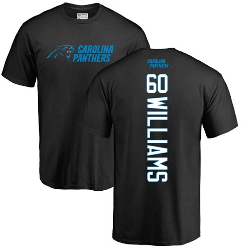 NFL Nike Carolina Panthers #60 Daryl Williams Black Backer T-Shirt