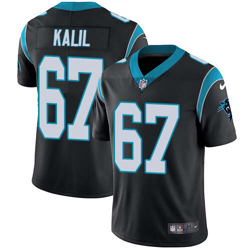 Men's Nike Carolina Panthers #67 Ryan Kalil Black Team Color Vapor Untouchable Limited Player NFL Jersey