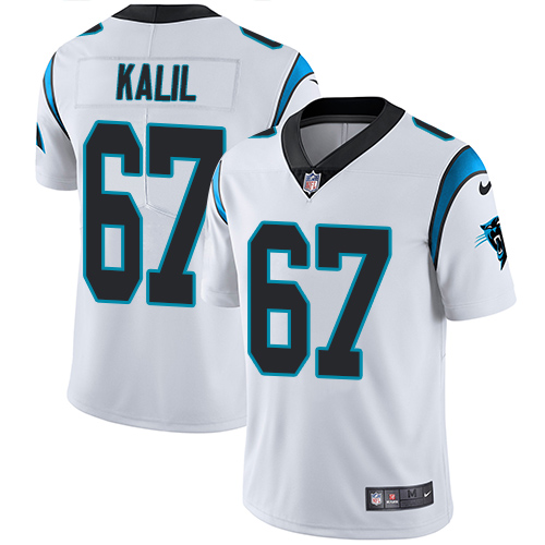 Youth Nike Carolina Panthers #67 Ryan Kalil White Vapor Untouchable Limited Player NFL Jersey