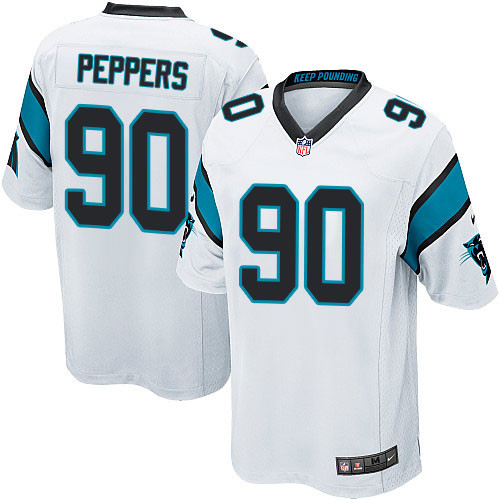 Men's Nike Carolina Panthers #90 Julius Peppers Game White NFL Jersey