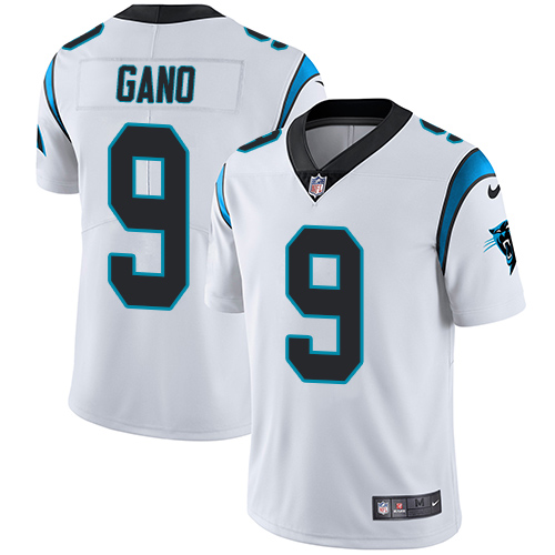 Men's Nike Carolina Panthers #9 Graham Gano White Vapor Untouchable Limited Player NFL Jersey