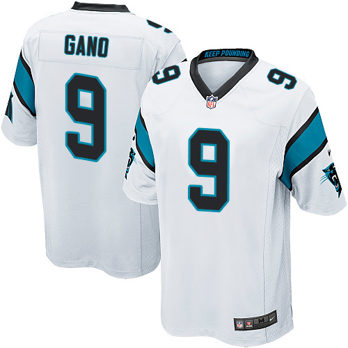 Men's Nike Carolina Panthers #9 Graham Gano Game White NFL Jersey