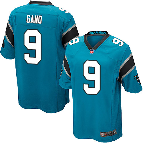 Men's Nike Carolina Panthers #9 Graham Gano Game Blue Alternate NFL Jersey