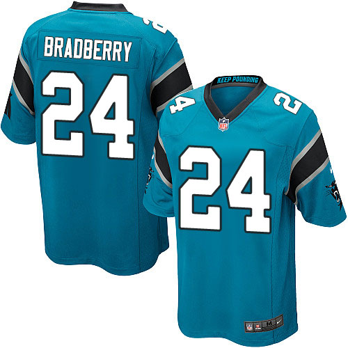 Men's Nike Carolina Panthers #24 James Bradberry Game Blue Alternate NFL Jersey