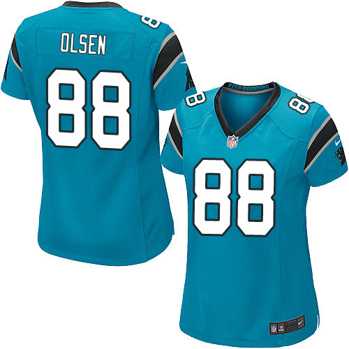Women's Nike Carolina Panthers #88 Greg Olsen Game Blue Alternate NFL Jersey