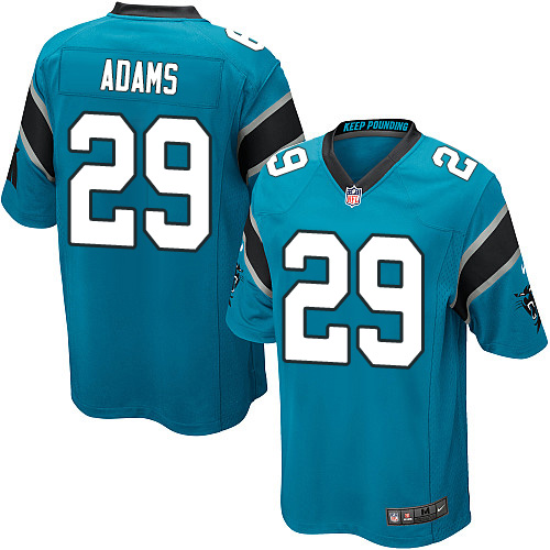 Men's Nike Carolina Panthers #29 Mike Adams Game Blue Alternate NFL Jersey