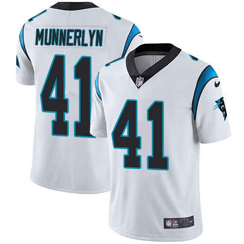 Men's Nike Carolina Panthers #41 Captain Munnerlyn White Vapor Untouchable Limited Player NFL Jersey
