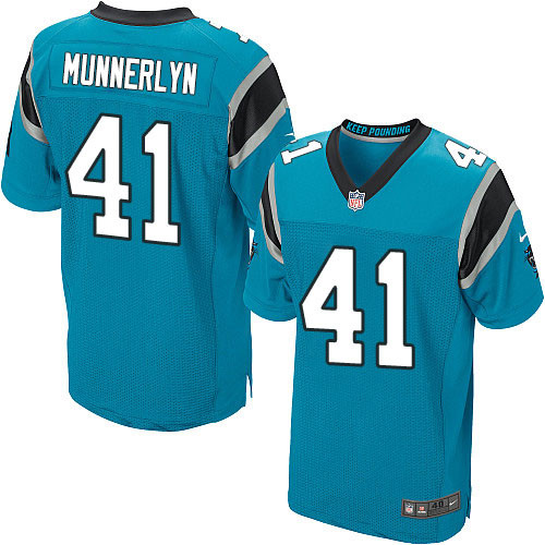 Men's Nike Carolina Panthers #41 Captain Munnerlyn Elite Blue Alternate NFL Jersey