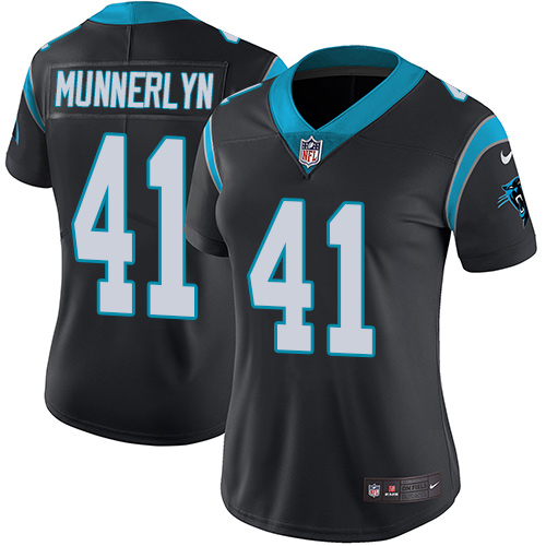 Women's Nike Carolina Panthers #41 Captain Munnerlyn Black Team Color Vapor Untouchable Elite Player NFL Jersey