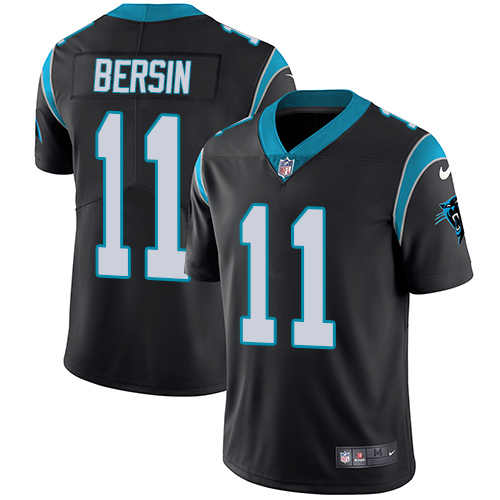Men's Nike Carolina Panthers #11 Brenton Bersin Black Team Color Vapor Untouchable Limited Player NFL Jersey