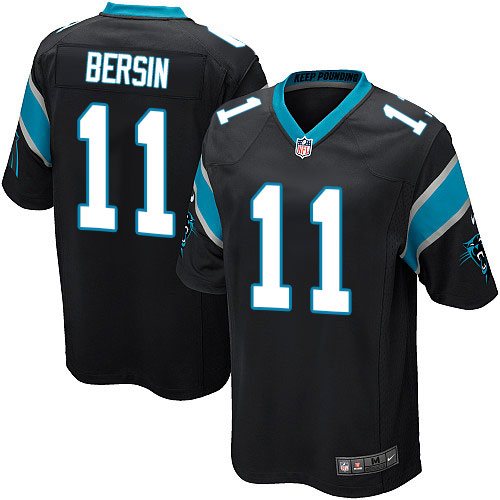 Men's Nike Carolina Panthers #11 Brenton Bersin Game Black Team Color NFL Jersey