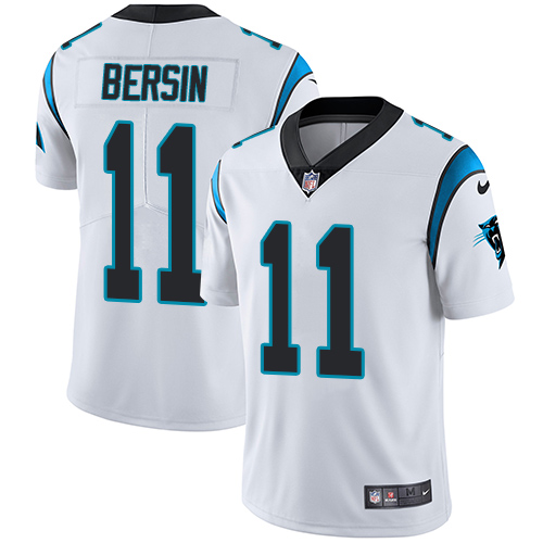 Men's Nike Carolina Panthers #11 Brenton Bersin White Vapor Untouchable Limited Player NFL Jersey