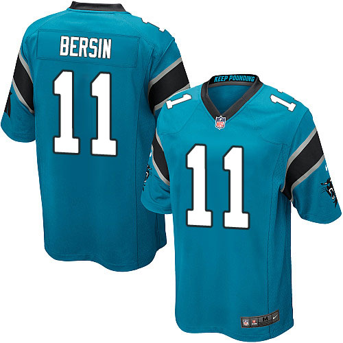 Men's Nike Carolina Panthers #11 Brenton Bersin Game Blue Alternate NFL Jersey