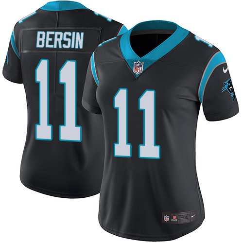 Women's Nike Carolina Panthers #11 Brenton Bersin Black Team Color Vapor Untouchable Limited Player NFL Jersey
