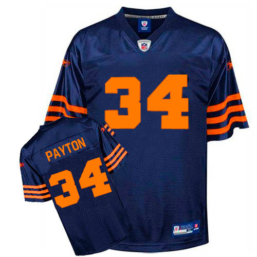 Reebok Chicago Bears #34 Walter Payton Blue 1940s Authentic Throwback NFL Jersey