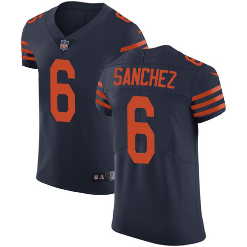 Men's Nike Chicago Bears #6 Mark Sanchez Elite Navy Blue Alternate NFL Jersey