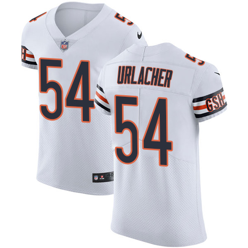 Men's Nike Chicago Bears #54 Brian Urlacher Elite White NFL Jersey