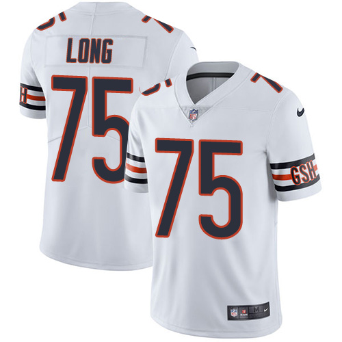 Men's Nike Chicago Bears #75 Kyle Long White Vapor Untouchable Limited Player NFL Jersey