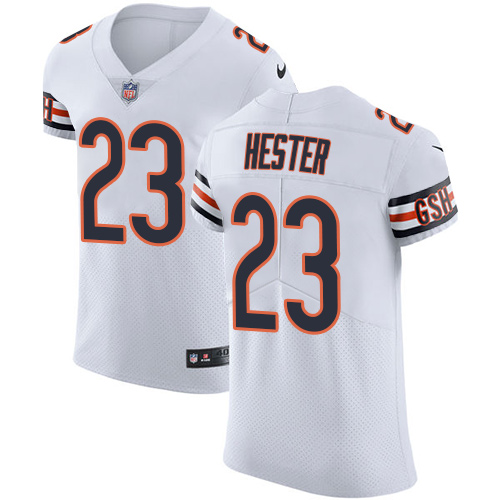 Men's Nike Chicago Bears #23 Devin Hester Elite White NFL Jersey