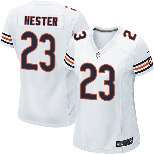 Women's Nike Chicago Bears #23 Devin Hester Game White NFL Jersey