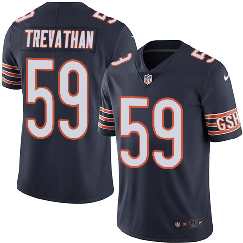 Men's Nike Chicago Bears #59 Danny Trevathan Navy Blue Team Color Vapor Untouchable Limited Player NFL Jersey
