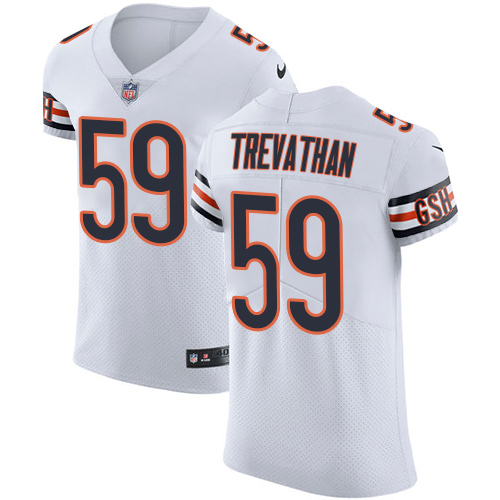 Men's Nike Chicago Bears #59 Danny Trevathan Elite White NFL Jersey