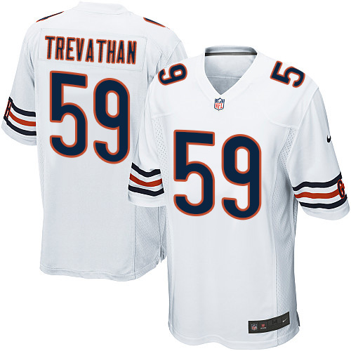Men's Nike Chicago Bears #59 Danny Trevathan Game White NFL Jersey