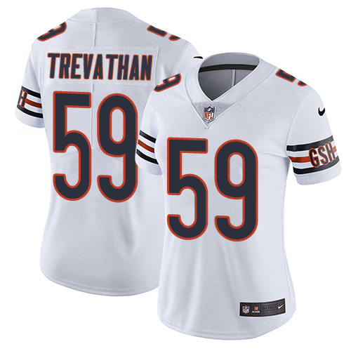 Women's Nike Chicago Bears #59 Danny Trevathan White Vapor Untouchable Elite Player NFL Jersey