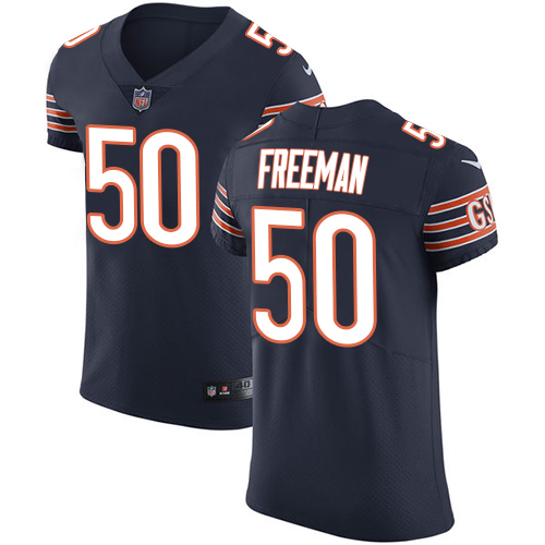 Men's Nike Chicago Bears #50 Jerrell Freeman Navy Blue Team Color Vapor Untouchable Elite Player NFL Jersey