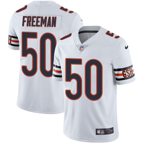 Men's Nike Chicago Bears #50 Jerrell Freeman White Vapor Untouchable Limited Player NFL Jersey