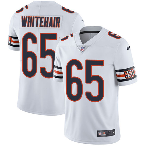 Men's Nike Chicago Bears #65 Cody Whitehair White Vapor Untouchable Limited Player NFL Jersey