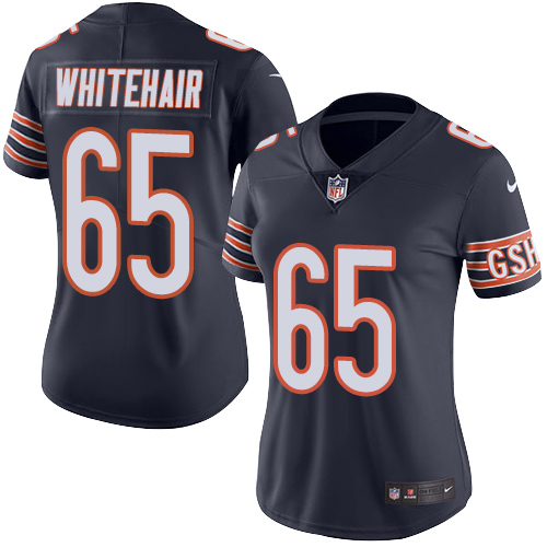 Women's Nike Chicago Bears #65 Cody Whitehair Navy Blue Team Color Vapor Untouchable Limited Player NFL Jersey
